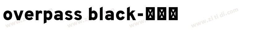 overpass black字体转换